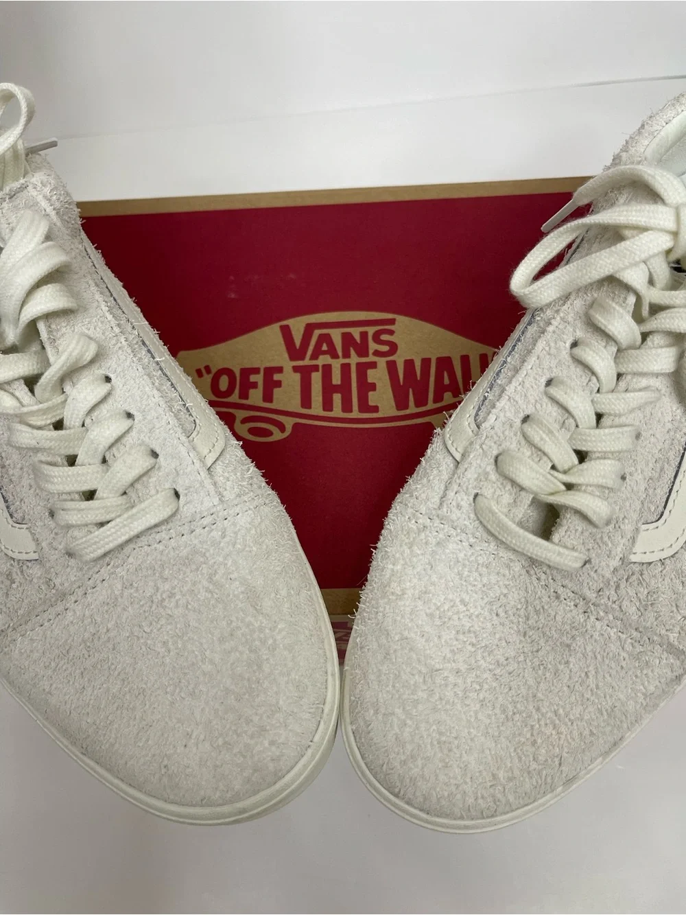 Vans Old Skool Fuzzy Suede Sherpa Marshmallow M7 W8.5